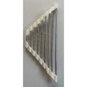 Triangle Roll-Up Dish Drying Rack for Sink Corner Small Foldable Stain